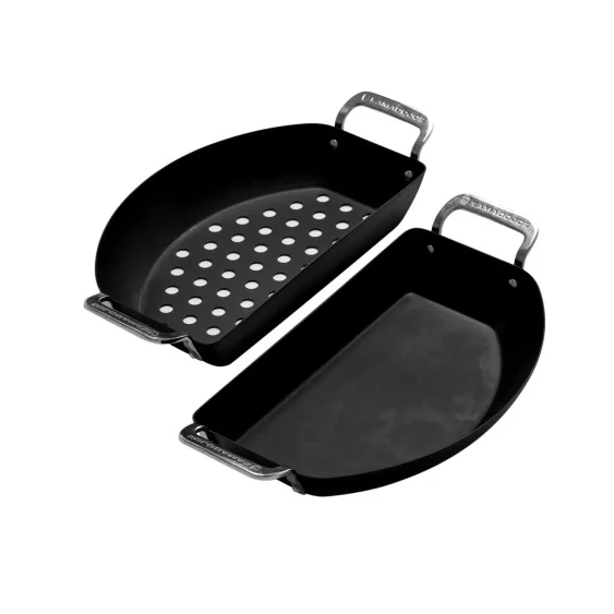 Kamado Joe Karbon Steel - Half-Moon Pan Set