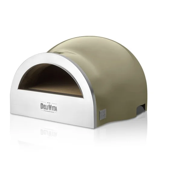 DeliVita Wood-Fired Pizza Oven - Olive Green