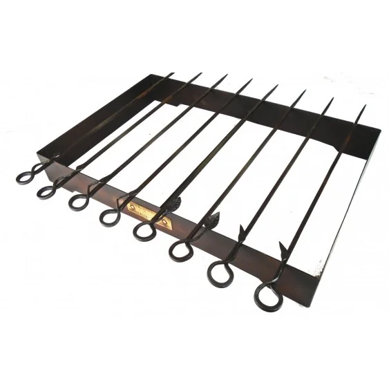 Kadai Set of Eight Skewers with Rack