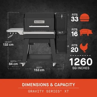 Masterbuilt - Gravity Series XT Digital Charcoal Grill & Smoker Bundle