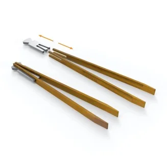 SKOTTI Tongs | sturdy bamboo wood and high-quality aluminium