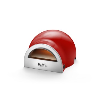 DeliVita Dual Fuel Pizza Oven - Chilli Red