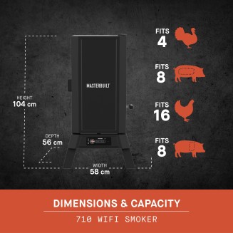 Masterbuilt - 710 Wifi Digital Electric Smoker | Smart Electric Smoker