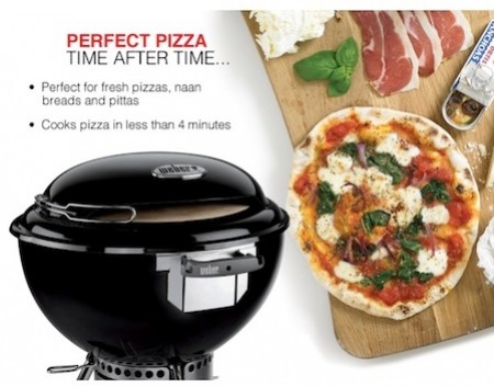 How to use the Weber Pizza Oven Review Demo BBQ Pizza