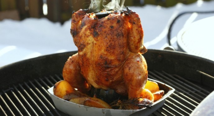 How to cook beer can chicken on blackstone griddle